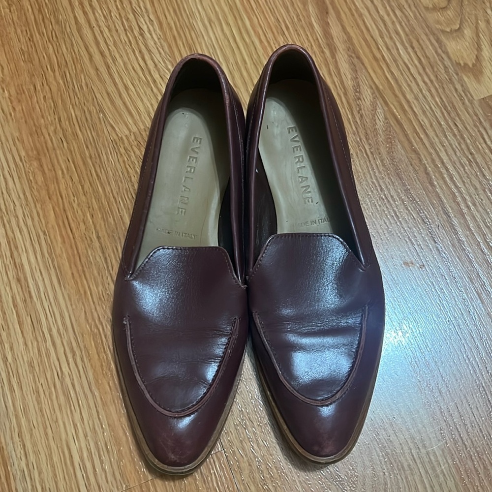 Everlane Modern Loafer in Burgundy — Italian Leather Loafers